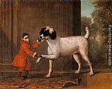 Famous Thomas Paintings - A Favorite Poodle And Monkey Belonging To Thomas Osborne, The 4th Duke of Leeds